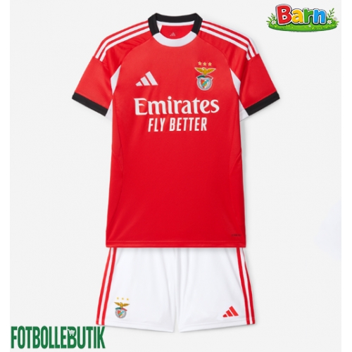 Benfica Hemmaställ Barn 2025-26 Kortärmad (+ Korta byxor)